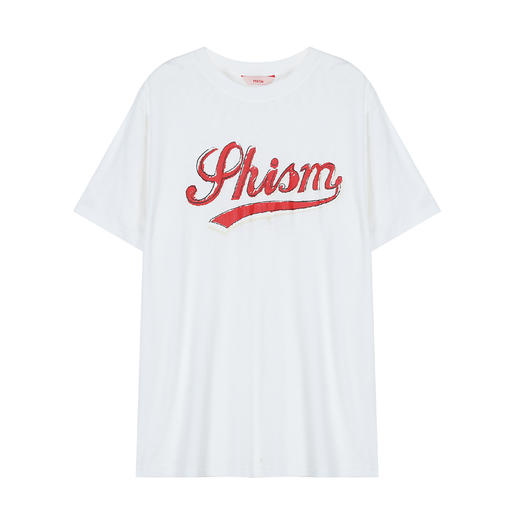 复古印花宽松T恤 商品图0