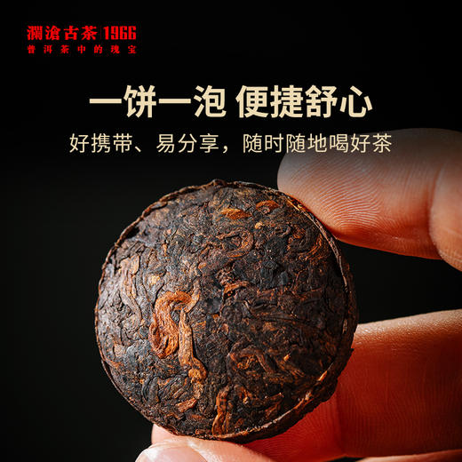 澜沧古茶金乔木普洱茶熟茶小茶饼10筒装66g*10 商品图3