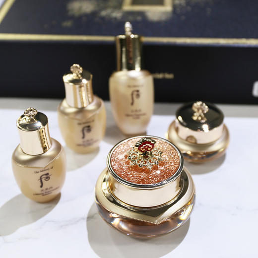 whoo后天率丹水乳面霜精华套盒弹润韩国化妆品6件套/7件礼盒新款 2件套随机发新老版本【CDF】 商品图8