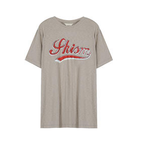 复古印花宽松T恤