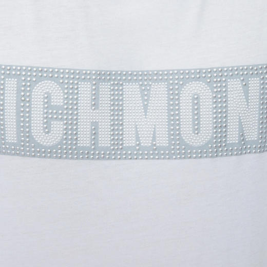 RICHMOND 男士棉质铆钉字母圆领短袖T恤 白色 RMP19057TS WHITE 商品图2