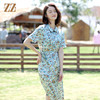 佐尔美2022夏季新款 桑蚕丝真丝弹力缎连衣裙女E12LS90 商品缩略图3