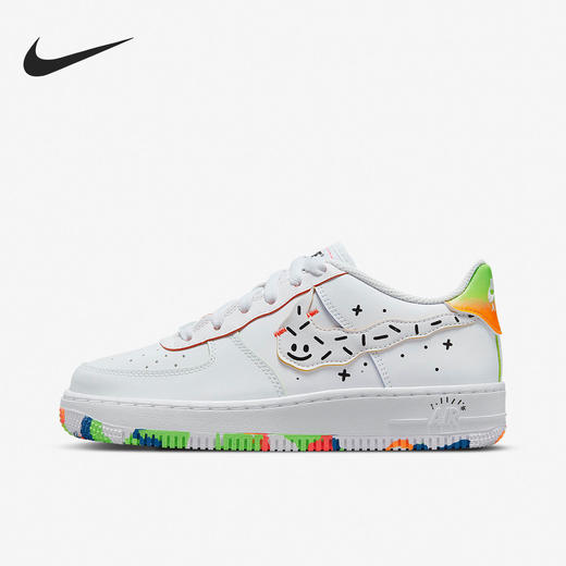 小耐克Air Force 1空军一号女子GS大童板鞋DV1366-111 商品图0