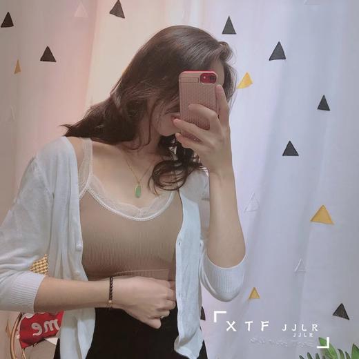 爆款夏季性感蕾丝花边美背背心运动裹胸吊带抹胸大胸防走光无痕内衣女 商品图1