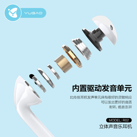 「好音质，用心专研」羽高有线耳机3.5mm接口适用于苹果安卓通用 手机电脑线控游戏耳机数码配件 商品图2