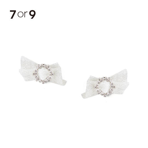 碎钻网纱蝴蝶结前扣 商品图4