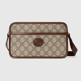 Gucci 古驰 男女通款饰互扣式双G迷你手袋/肩背包 658572