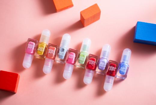 Mini Cosmo儿童指甲油唇膏套装女孩安全无味可剥可撕拉宝宝美甲 商品图2