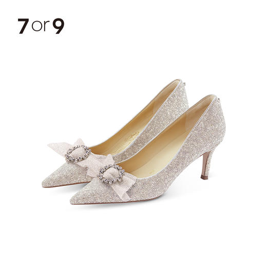 碎钻网纱蝴蝶结前扣 商品图2