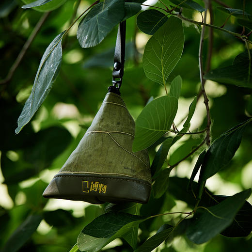 博物文创 真树叶迷你粽子零钱包仿真复古原创简约风钥匙包卡包-分销 商品图3