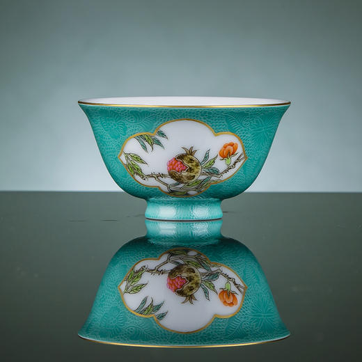 扒花开光四果吉祥杯套组 商品图2