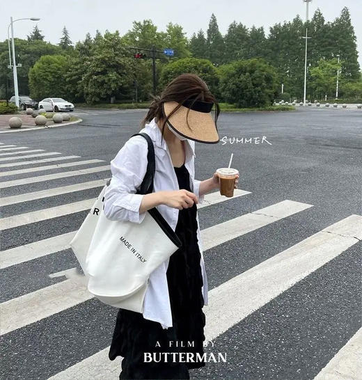 【限时折扣】韩式空顶简约遮阳草帽M（56-58cm） 商品图3