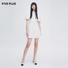 FIVEPLUS2022新款女夏装国风小立领连衣裙女泡泡袖修身波点裙子2WN2082370 商品缩略图4