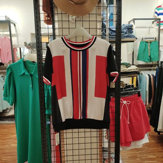 女圆领真丝上衣AM32137 商品图0