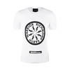 RICHMOND 男士棉质黑色印花圆领短袖T恤 白色 RMP19219TS WHITE 商品缩略图0