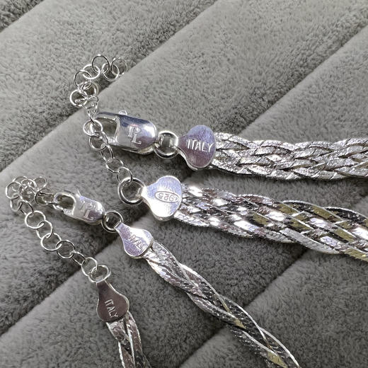 北京仓｜Pamela Love-Braided Herringbone-银色 编织 项链（三股链）［美国设计师］ 商品图2