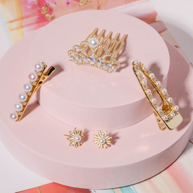 【下单2-3个工作日发】甄珠贝 儿童礼物 公主皇冠发夹 丝巾扣 穿搭配饰 时尚礼品
