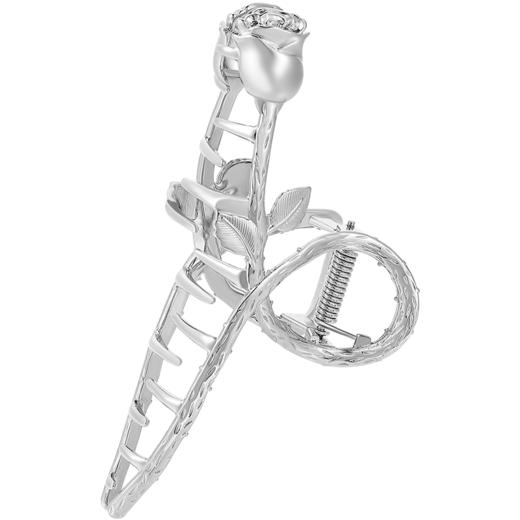 ZEGL郁金香金属抓夹女夏季大号鲨鱼夹后脑勺设计感小众发饰头饰品 商品图4