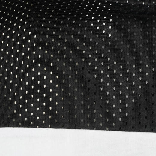 RICHMOND 男士棉质黑色字母印花后背网状圆领短袖T恤 白色 RMP19226TS WHITE 商品图3