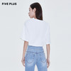 FIVE PLUS2022新款女夏装个性字母印花圆领T恤女宽松直筒套头衫潮2WN2023380 商品缩略图3