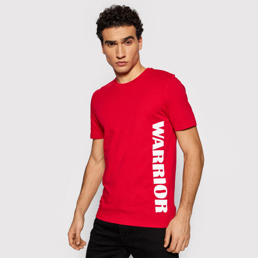 RICHMOND 男士棉质warrior字母印花圆领短袖T恤 红色 RMP19223TS RED 商品图1