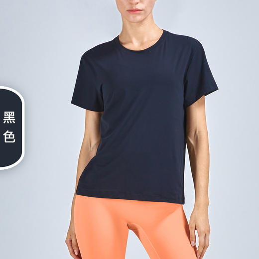 轻裸感网纱拼接休闲运动T恤 商品图3