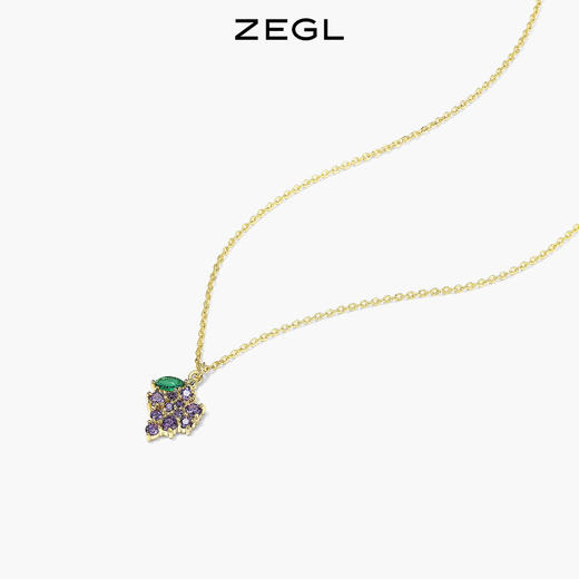 ZEGL设计师925纯银樱桃项链女设计感轻奢小众柠檬葡萄夏季锁骨链 商品图6