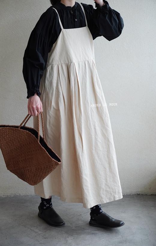 ROBE de PEAU黑白吊带裙 商品图6