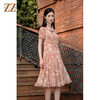 佐尔美2022夏季新款 桑蚕丝真丝碎花通勤气质连衣裙女E22LS29 商品缩略图1
