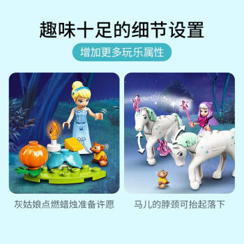 乐高(LEGO)积木 迪士尼公主系列 43192 灰姑娘仙蒂的皇家马车 6岁+ 儿童玩具 女孩六一儿童节礼物 商品图0