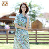 佐尔美2022夏季新款 桑蚕丝真丝弹力缎连衣裙女E12LS90 商品缩略图0