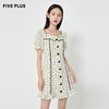 FIVE PLUS2022新款女夏装小清新碎花连衣裙泡泡袖荷叶边法式裙子2WA2080510 商品缩略图1