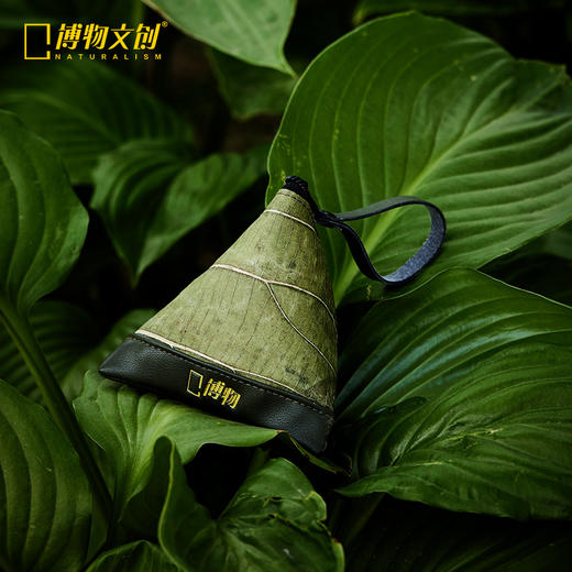 博物文创 真树叶迷你粽子零钱包仿真复古原创简约风钥匙包卡包-分销 商品图0