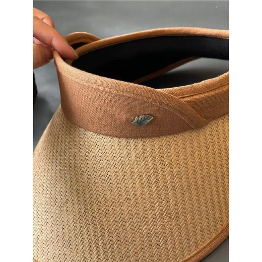 【限时折扣】韩式空顶简约遮阳草帽M（56-58cm） 商品图7