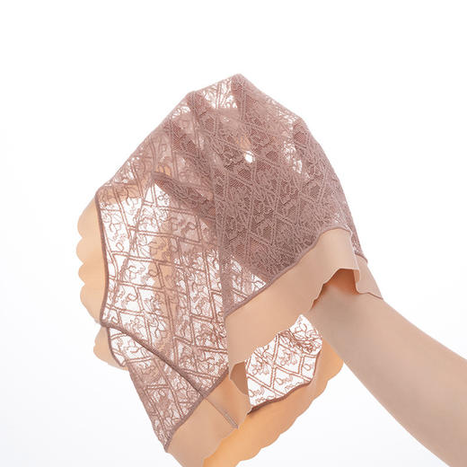 黛唯梵撞色蕾丝裤盒装女士内裤中腰少女生夏季薄款日系情调三角裤 商品图4