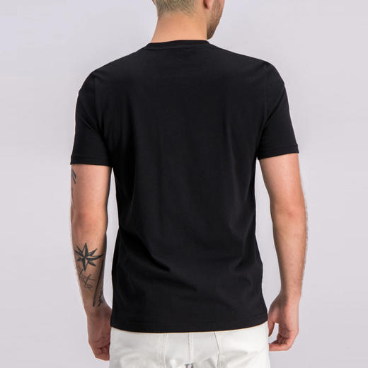 RICHMOND 男士棉质warrior字母印花圆领短袖T恤 黑色 RMP19223TS BLACK 商品图2