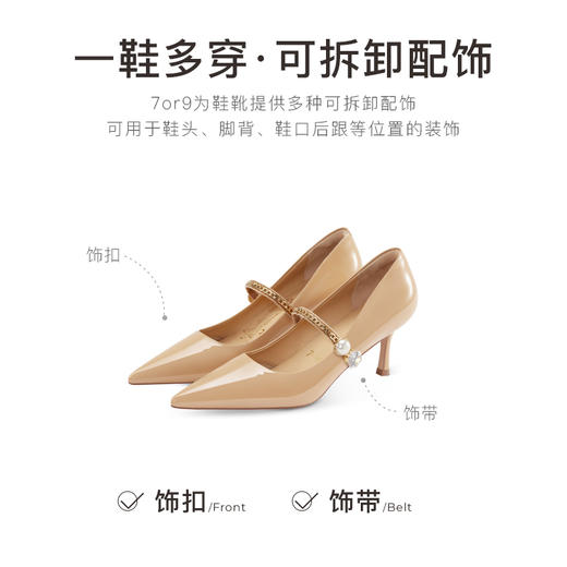 【促销款】7or9空气棉高跟鞋-麦子 商品图4
