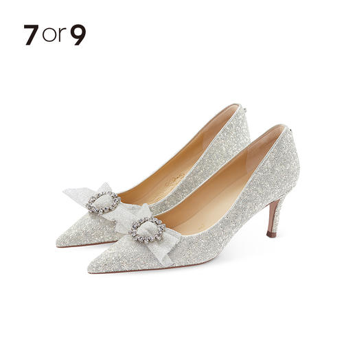 碎钻网纱蝴蝶结前扣 商品图3