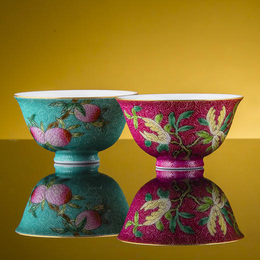 【宝瓷林】扒花四果吉祥杯套组 商品图1