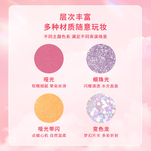 柒小仙 16色舞美儿童眼影盘  舞台妆晶晶闪粉眼亮片六一儿童节幼儿园表演专用 商品图2