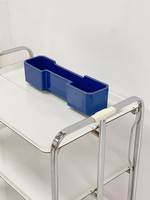 日本中古蓝釉陶器 孟菲斯风格 X0179 商品图5