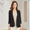 丁摩 高端货重磅30姆米真丝西装外套女薄款气质桑蚕丝西服上衣Q121078 商品缩略图0