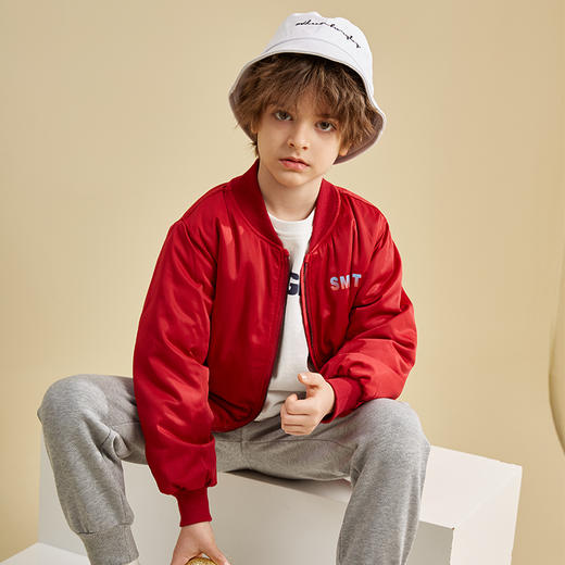 【反季特价清仓】龙之涵 儿童棒球服棉衣 中大童加厚保暖棉外套 休闲时尚 婴幼儿A类标准 商品图4