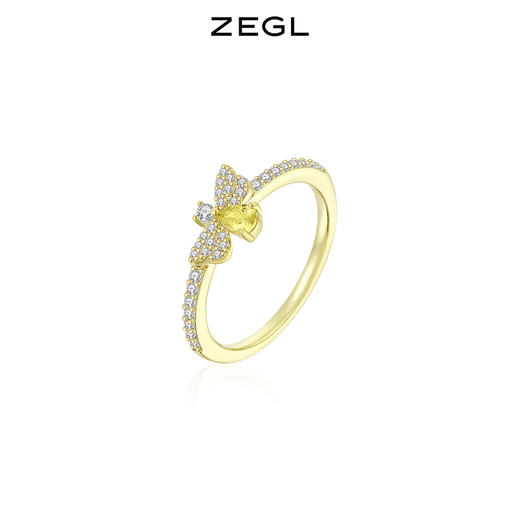 ZEGL设计师粉色樱桃蜜蜂戒指女设计小众轻奢高级感葡萄开口食指戒 商品图1