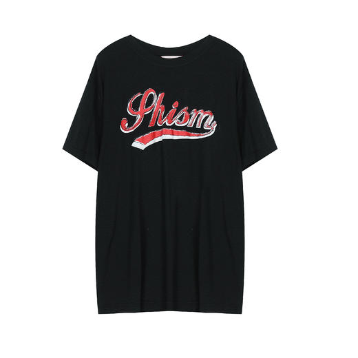 复古印花宽松T恤 商品图0