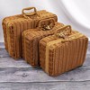 仿藤箱塑料编织手提箱伴娘伴手礼伴郎婚礼盒随礼盒藤箱藤编箱ins 商品缩略图4