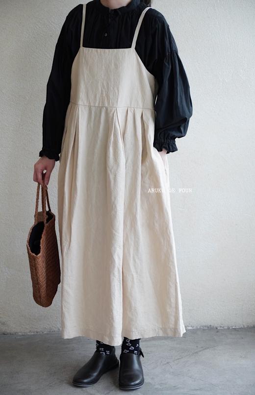 ROBE de PEAU黑白吊带裙 商品图5