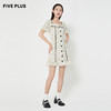 FIVE PLUS2022新款女夏装小清新碎花连衣裙泡泡袖荷叶边法式裙子2WA2080510 商品缩略图4