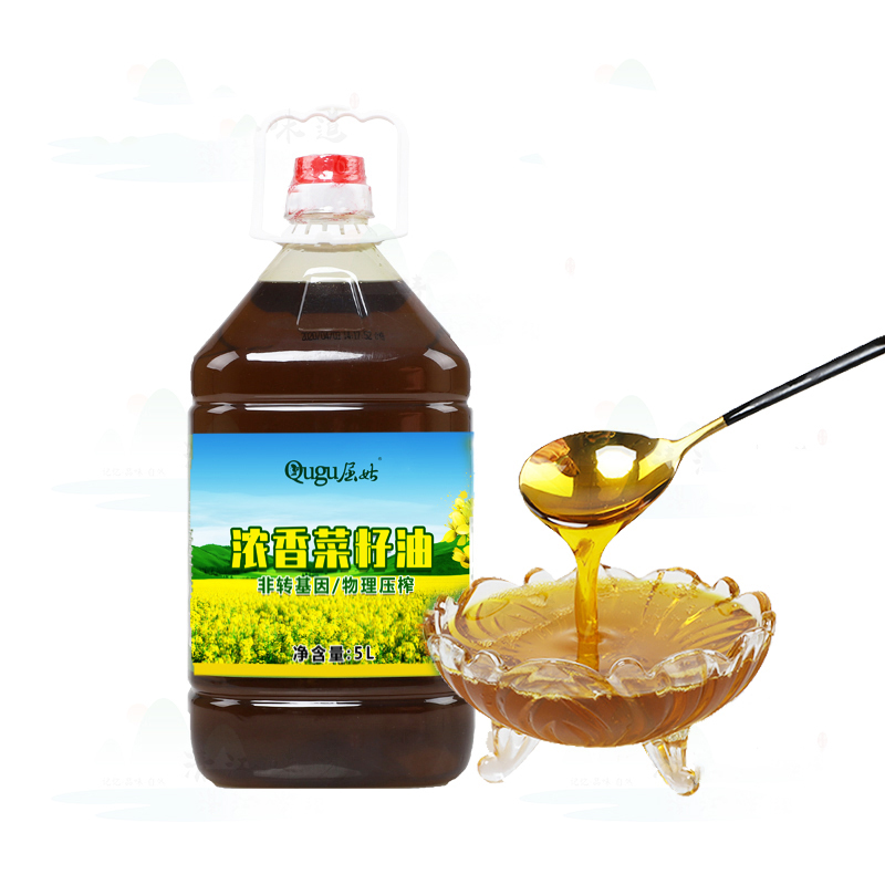 屈姑二级菜籽油5L