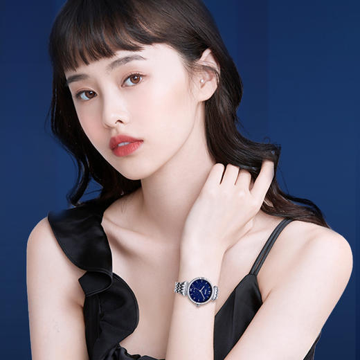 依波(EBOHR)手表 卡纳系列满天星钢带女士石英腕表3658 商品图4